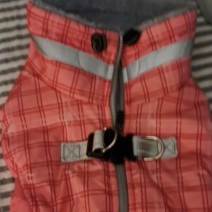 Plaid Pink Dog Jacket